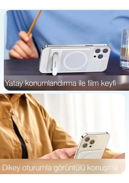 0.4mm Ultra Ince Iphone 12, 13, 14 Serisi Için Magsafeli Telefon Tutucu, Ayarlanabilir Stand