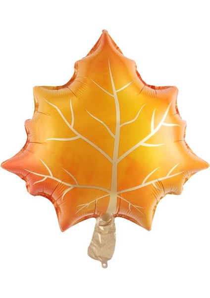 Hazan Rengi Çınar Yaprağı Şeklinde Yaprak Folyo Balon 60 x 52 cm 1 Adet Haw
