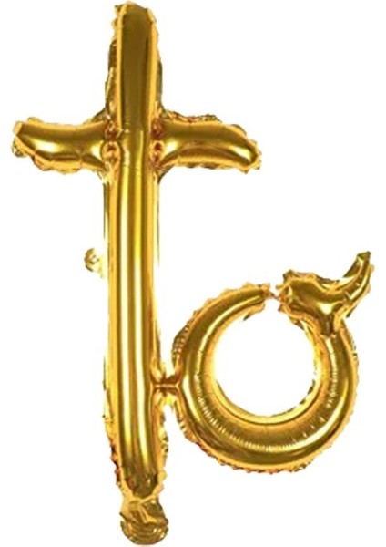 El Yazısı Dizayn Bride To Be Yazılı Folyo Balon Set Gold Renk 45 x 27 cm fırsatları