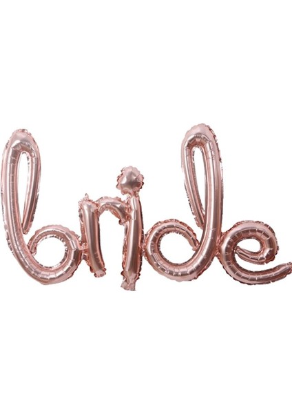 El Yazısı Dizayn Bride To Be Yazılı Folyo Balon Set Rose Gold Renk 45 x 27 cm modelleri