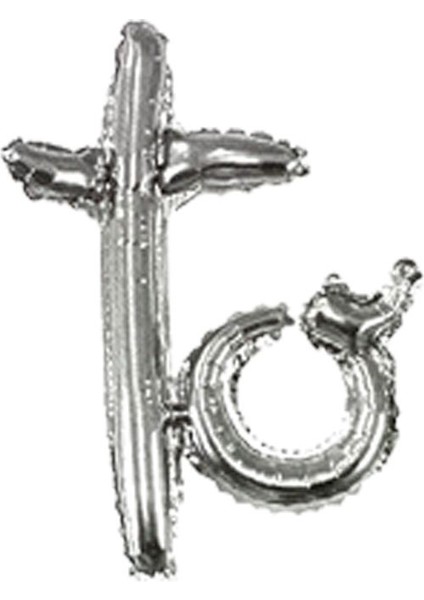 El Yazısı Dizayn Bride To Be Yazılı Folyo Balon Set Gümüş Renk 45 x 27 cm fırsatları