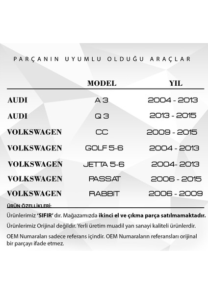 Volkswagen ve Audi Için Klima Motor Tamir Dişlisi 5'li