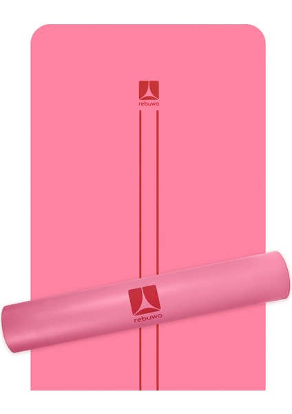 Çizgi Tasarımlı 5mm Ekstra Kaydırmaz Doğal Kauçuk Yoga Matı Pilates Mat