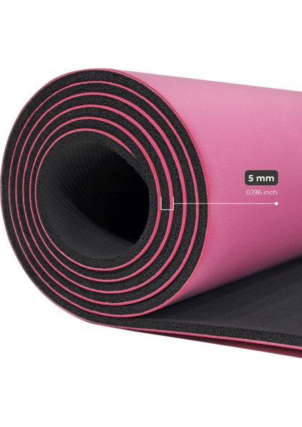 Çizgi Tasarımlı 5mm Ekstra Kaydırmaz Doğal Kauçuk Yoga Matı Pilates Mat modelleri