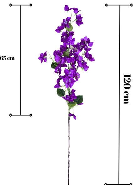 Yapay Çiçek Mor Begonvil Dal 120 cm