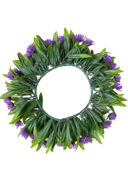 3 Lü Blue Violet Çiçek Detaylı Kapı ve Duvar Süsü 25 cm fiyatları