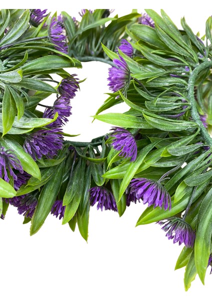 3 Lü Blue Violet Çiçek Detaylı Kapı ve Duvar Süsü 25 cm indirimleri