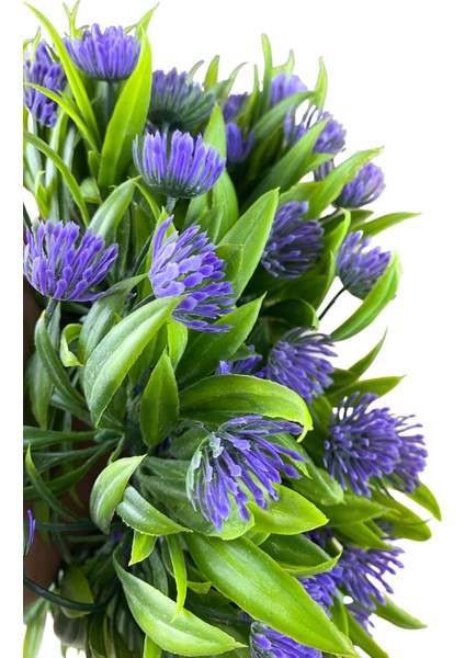 Blue Violet Çiçek Detaylı Kapı ve Duvar Süsü 25 cm