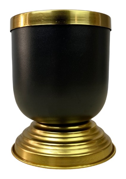 Cihan Çiçekçilik Gold Kemerli 16X12 Darbuka Siyah Saksı