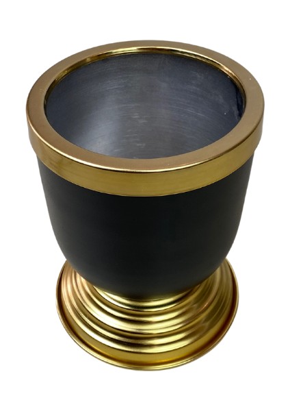 Cihan Çiçekçilik Gold Kemerli 16X12 Darbuka Siyah Saksı