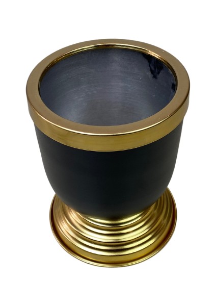 Cihan Çiçekçilik Gold Kemerli 16X12 Darbuka Siyah Saksı