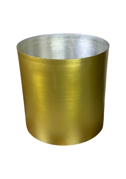 Cihan Çiçekçilik Gold Galvaniz Saksı 30X30 Paslanmaz