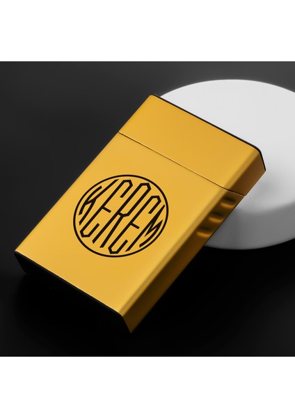 Monogram Tasarımlı Kişiye Özel Slim Sigara Kutusu