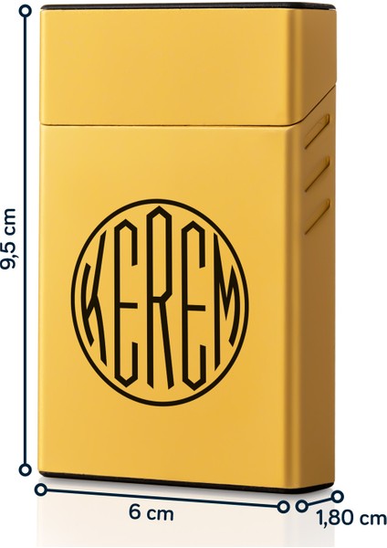 Monogram Tasarımlı Kişiye Özel Slim Sigara Kutusu fiyatları