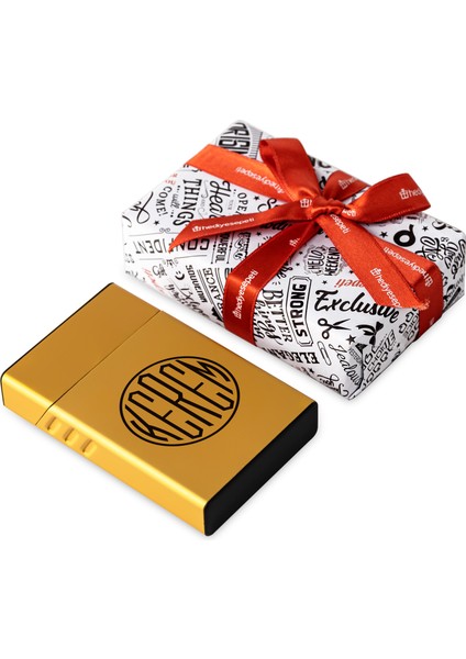 Monogram Tasarımlı Kişiye Özel Slim Sigara Kutusu indirimleri