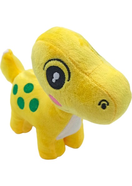 PopŞeker Oyuncak Peluş Dinozor Sevimli Rengarenk Peluş Dinazor 20X25CM. Sarı fiyatları