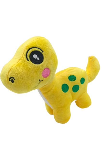 PopŞeker Oyuncak Peluş Dinozor Sevimli Rengarenk Peluş Dinazor 20X25CM. Sarı modelleri