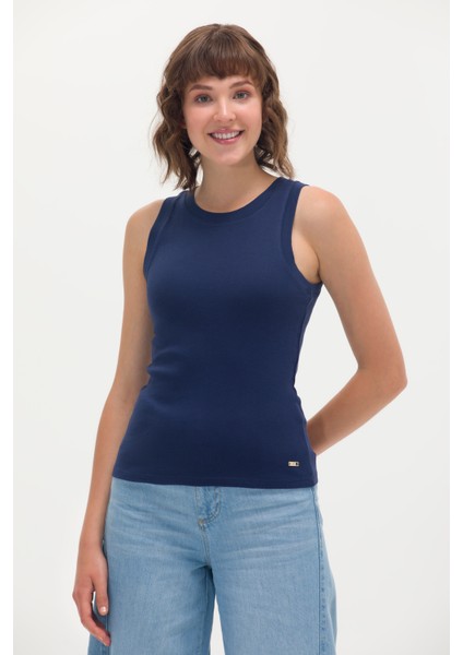 Kadın Lacivert T-Shirt 50266320-VR033