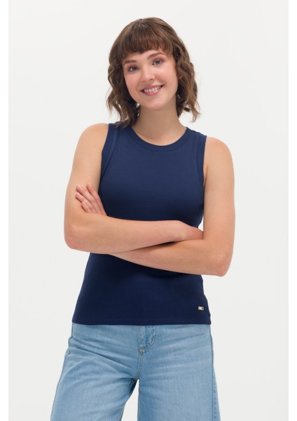 Kadın Lacivert T-Shirt 50266320-VR033 modelleri