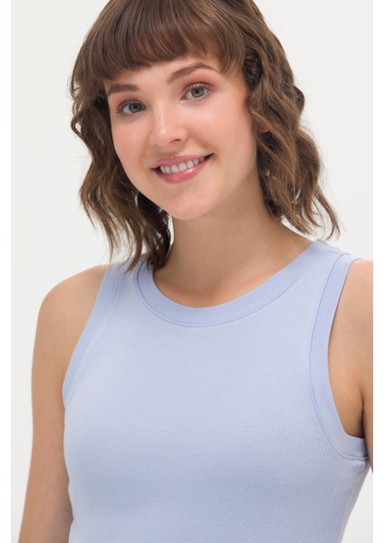 Kadın Mavi T-Shirt 50266320-VR036 modelleri