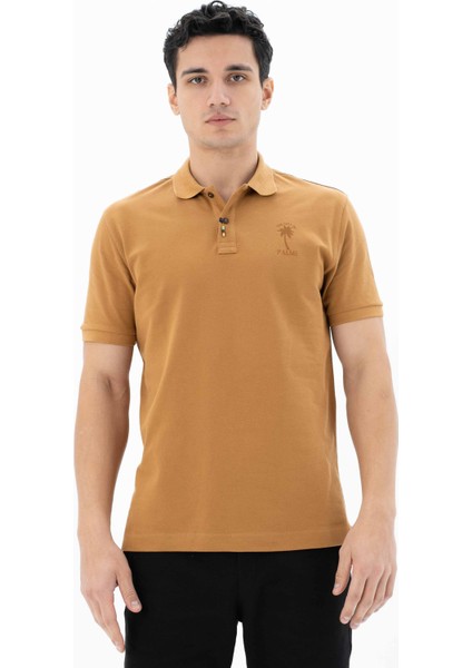 Erkek % 100 Pamuk Regular Fit Polo Yaka T-Shirt Y25374351601