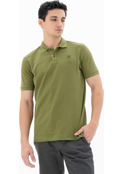 Erkek % 100 Pamuk Regular Fit Polo Yaka T-Shirt Y25374351601 fırsatları