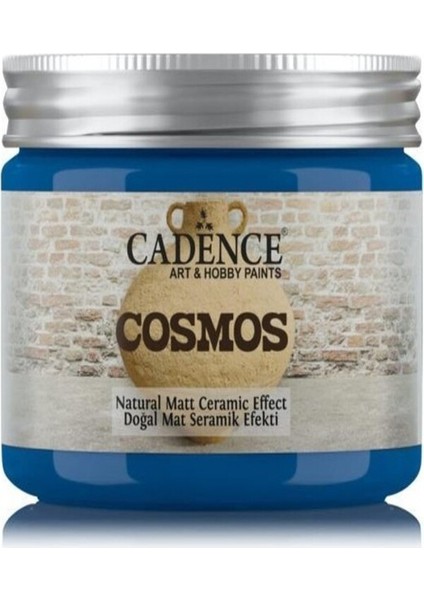 Cosmos Doğal Mat Seramik Efekti CS06 Royal Mavi 150ML Başkent Hobi