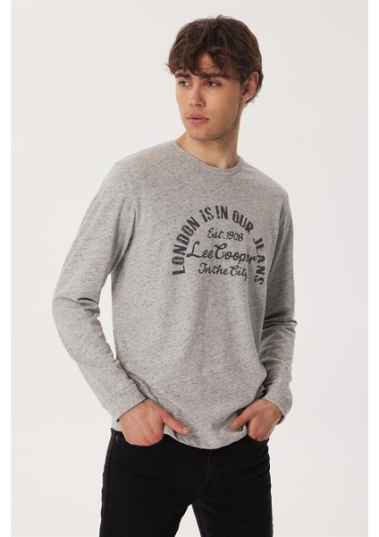 James Erkek %100 Pamuk O Yaka Uzun Kol T-Shirt K. Gri fiyatları