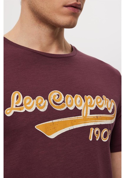 Hardy Erkek O Yaka T-Shirt Mürdüm indirimleri