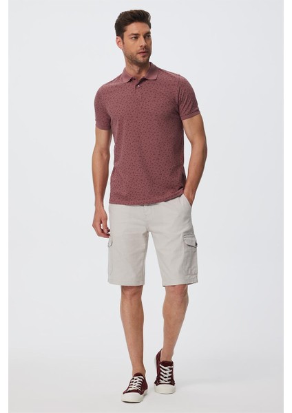 Newbernard Erkek Polo Yaka T-Shirt Gül Kurusu