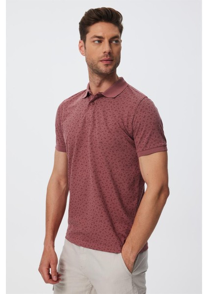 Newbernard Erkek Polo Yaka T-Shirt Gül Kurusu modelleri