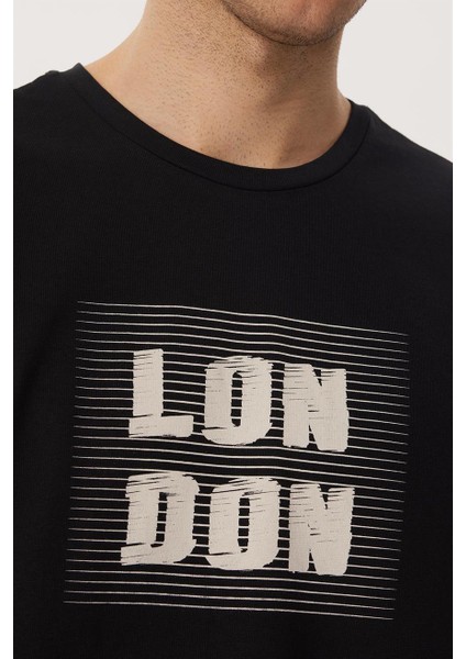 Michael Erkek %100 Pamuk O Yaka T-Shirt Siyah indirimleri