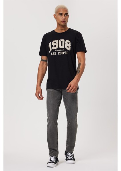 Derek Erkek O Yaka T-Shirt Siyah
