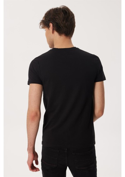 Charles Erkek O Yaka T-Shirt Siyah fiyatları