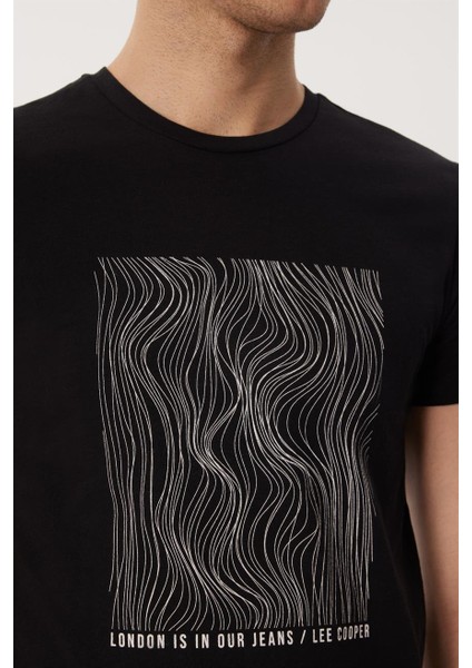 Charles Erkek O Yaka T-Shirt Siyah indirimleri