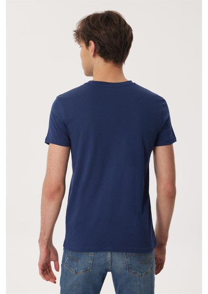 Wıllıam Erkek O Yaka T-Shirt Lacivert fırsatları