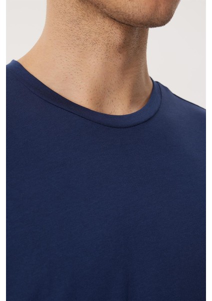 Wıllıam Erkek O Yaka T-Shirt Lacivert indirimleri