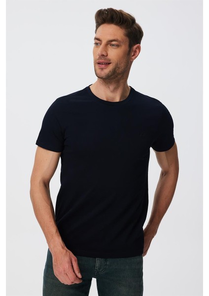 Twıngos 1 Erkek Pike O Yaka T-Shirt Lacivert