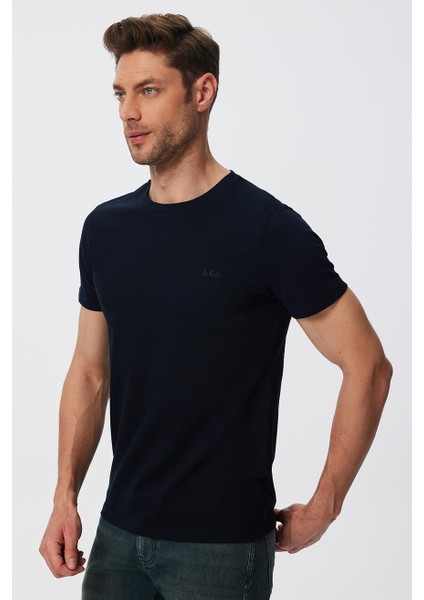 Twıngos 1 Erkek Pike O Yaka T-Shirt Lacivert