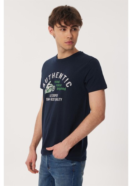 Daniel Erkek %100 Pamuk O Yaka T-Shirt Lacivert fiyatları