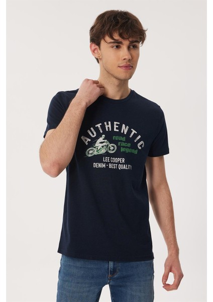 Daniel Erkek %100 Pamuk O Yaka T-Shirt Lacivert modelleri