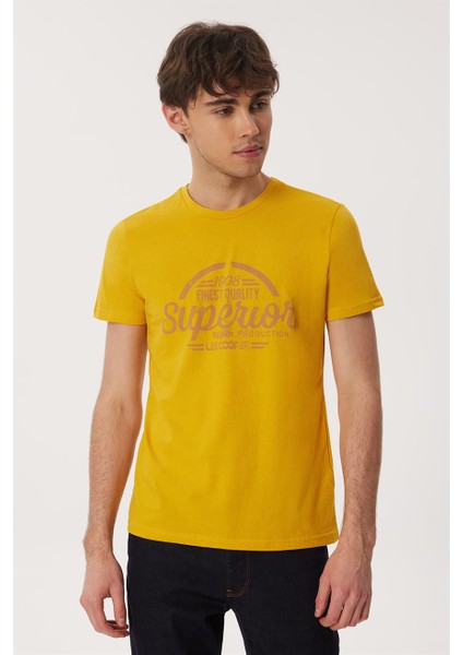 Lee Cooper Joseph Erkek O Yaka T-Shirt K.sarı