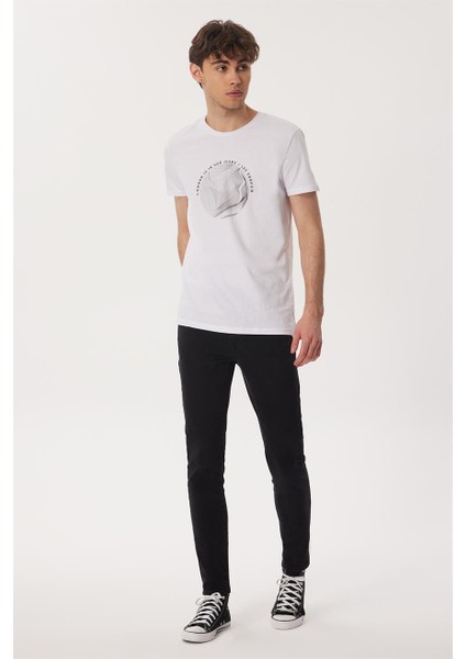 Rıchard Erkek O Yaka T-Shirt Beyaz
