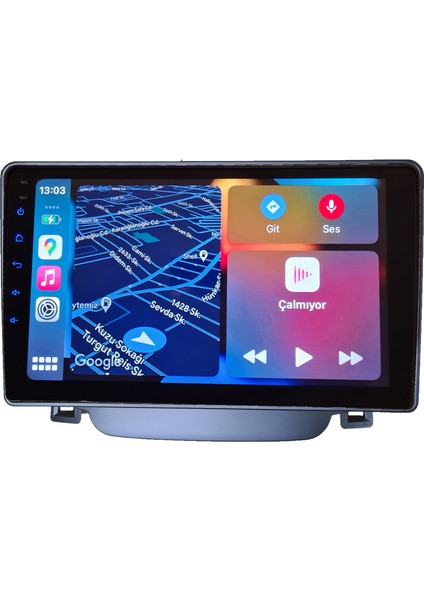 Hyundai I30 Android Kablosuz Carplay Navigasyon Multimedya 9 Inch Ekran 2 GB Ram 32 GB Rom