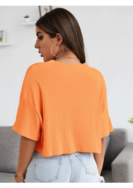 Kadın Oversize Penye Crop Bluz fiyatları