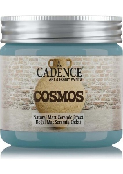 Cosmos Doğal Mat Seramik Efekt Cs-08 Açık Mavi 150ML Başkent Hobi
