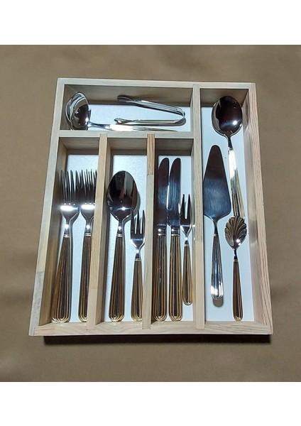 Pasiflora Home Ahşap Modern Çekmece Içi Kaşıklık Beyaz 35x29 modelleri