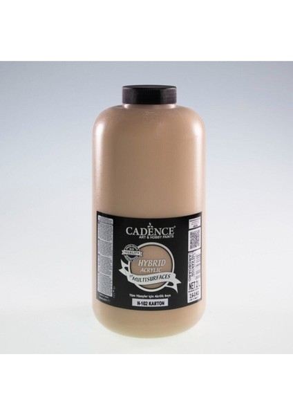Boya H-102 Karton 2000 ml (3 kg ) Hybrid Multisurface Akrilik Boya (Hibrit)