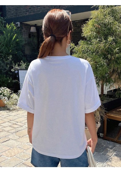 Kadın Woow Woman Baskılı Oversize T-Shirt fiyatları