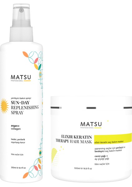 Sun Day Isı Koruyucu Saç Bakım Spreyi ve After Keratin Saç Bakım Maskesi fiyatları